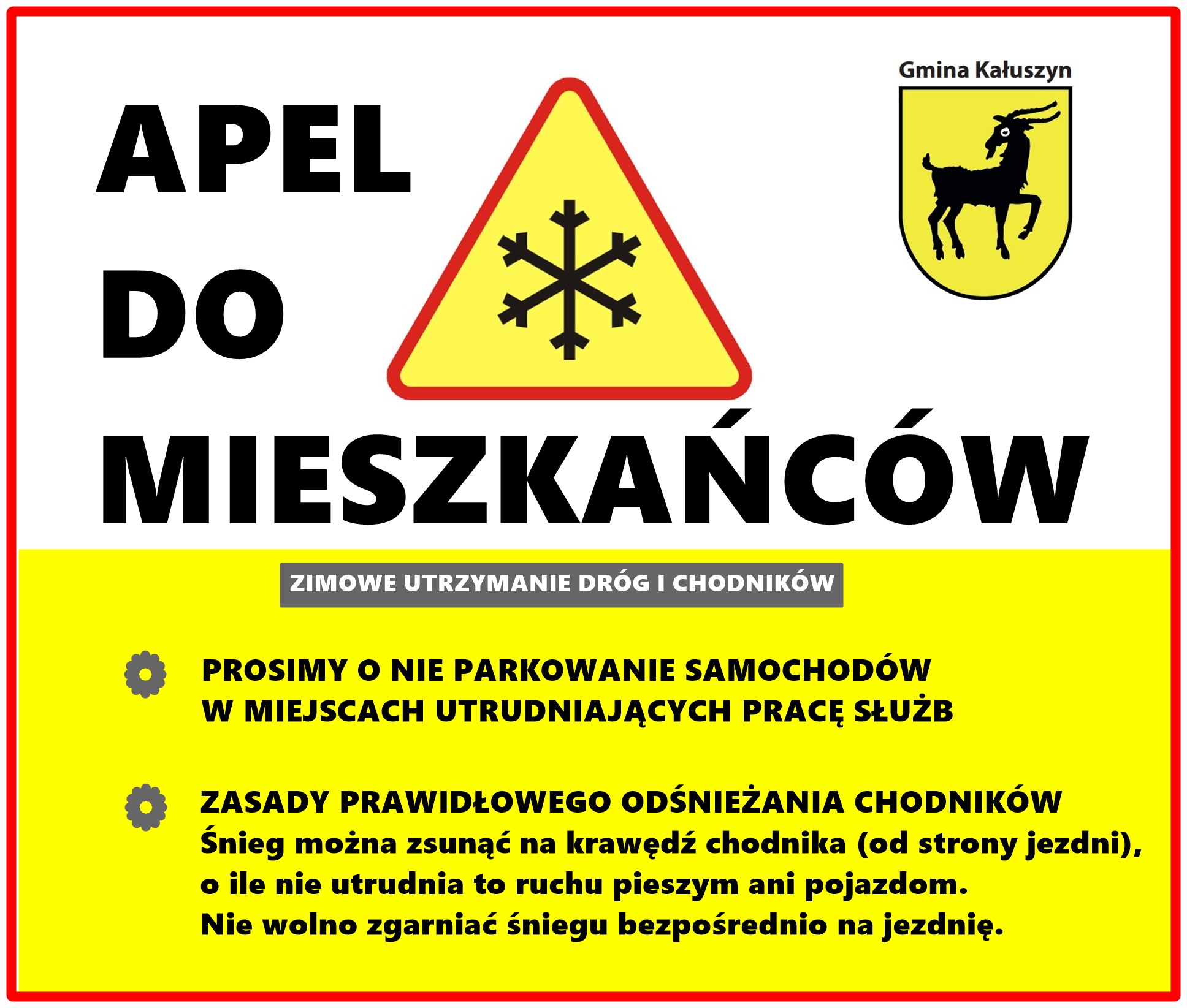 apel do mieszkańców