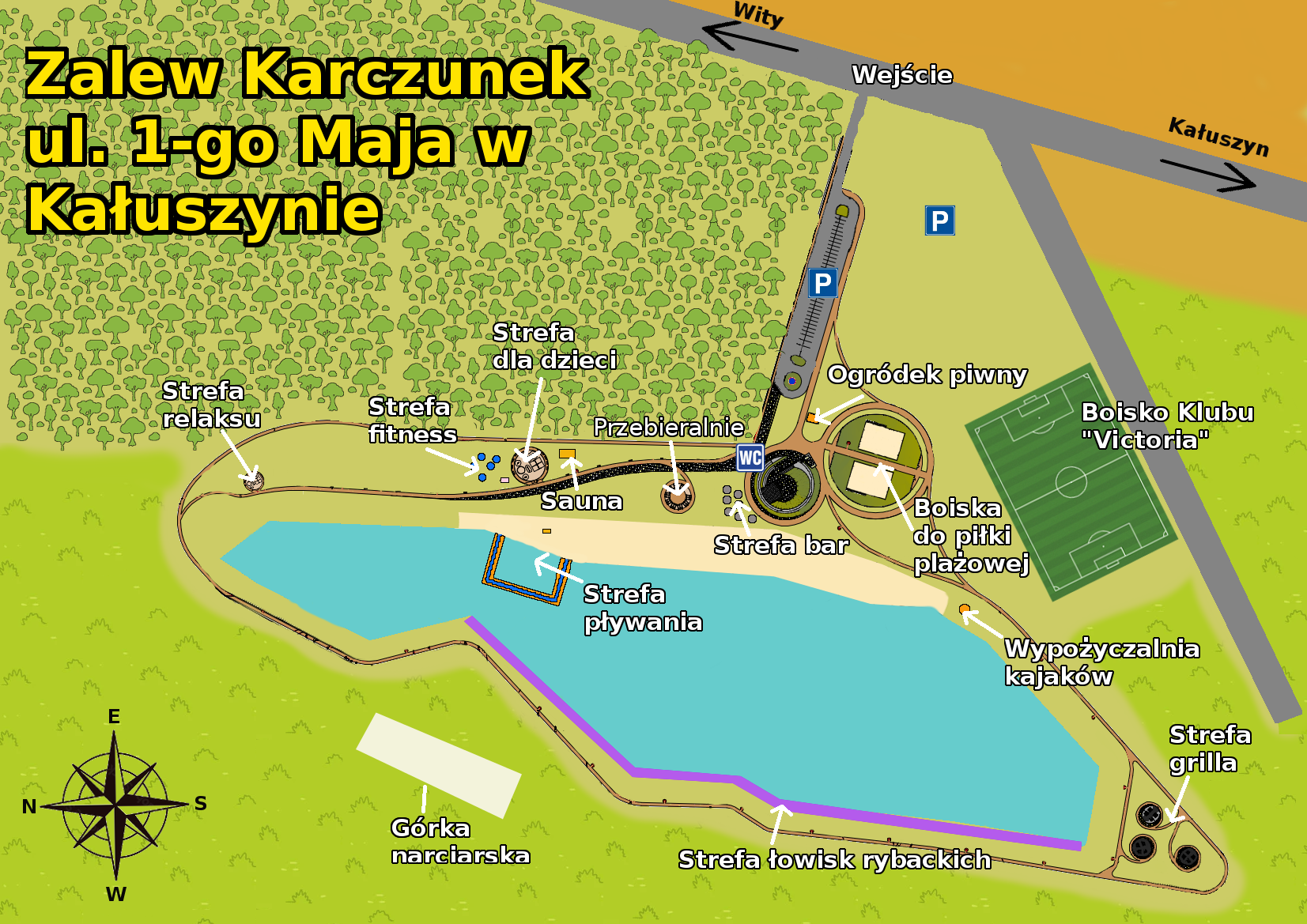 Plan Zalewu Karczunek