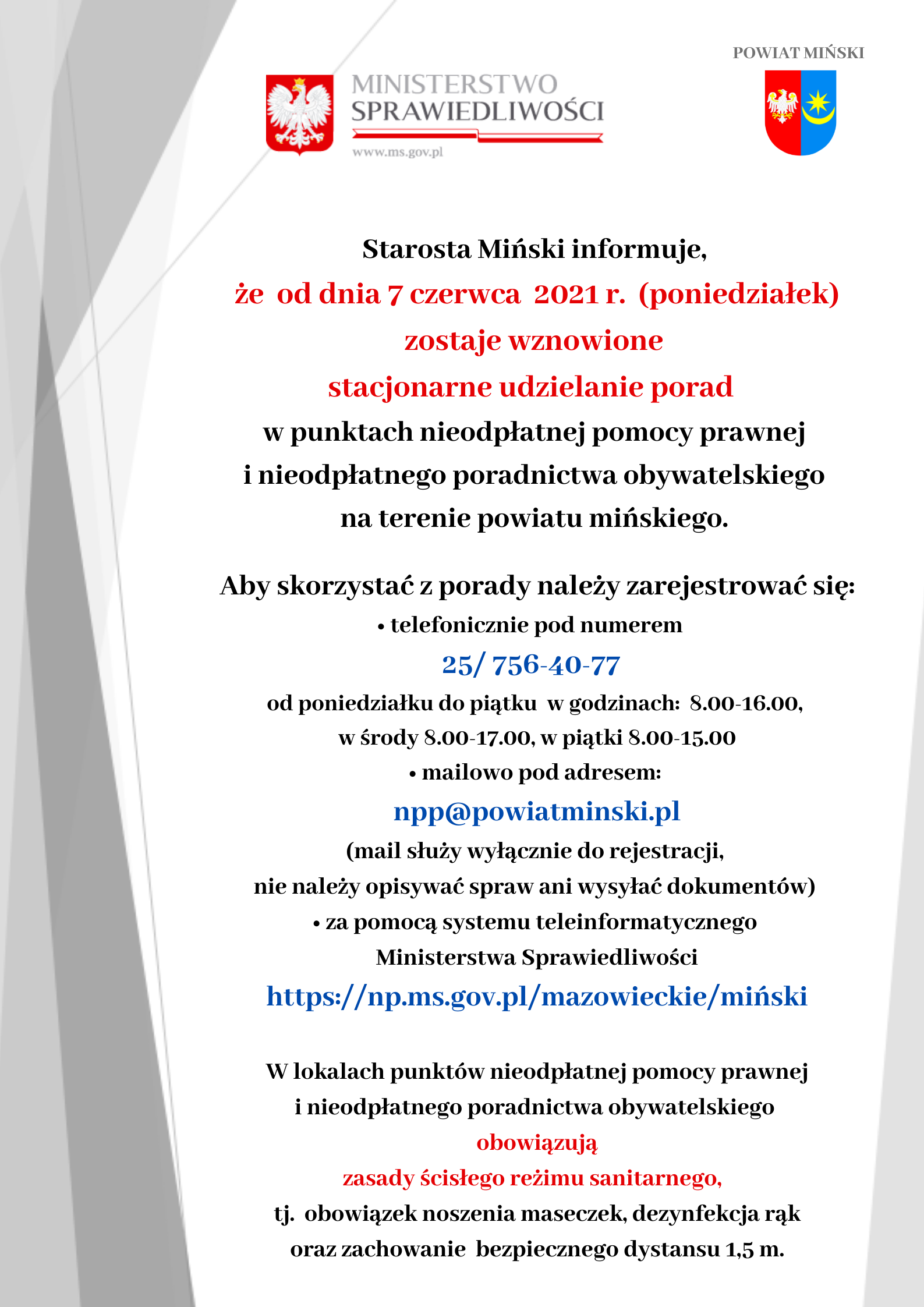 informacja o&nbsp;wznowieniu pkt obsługi