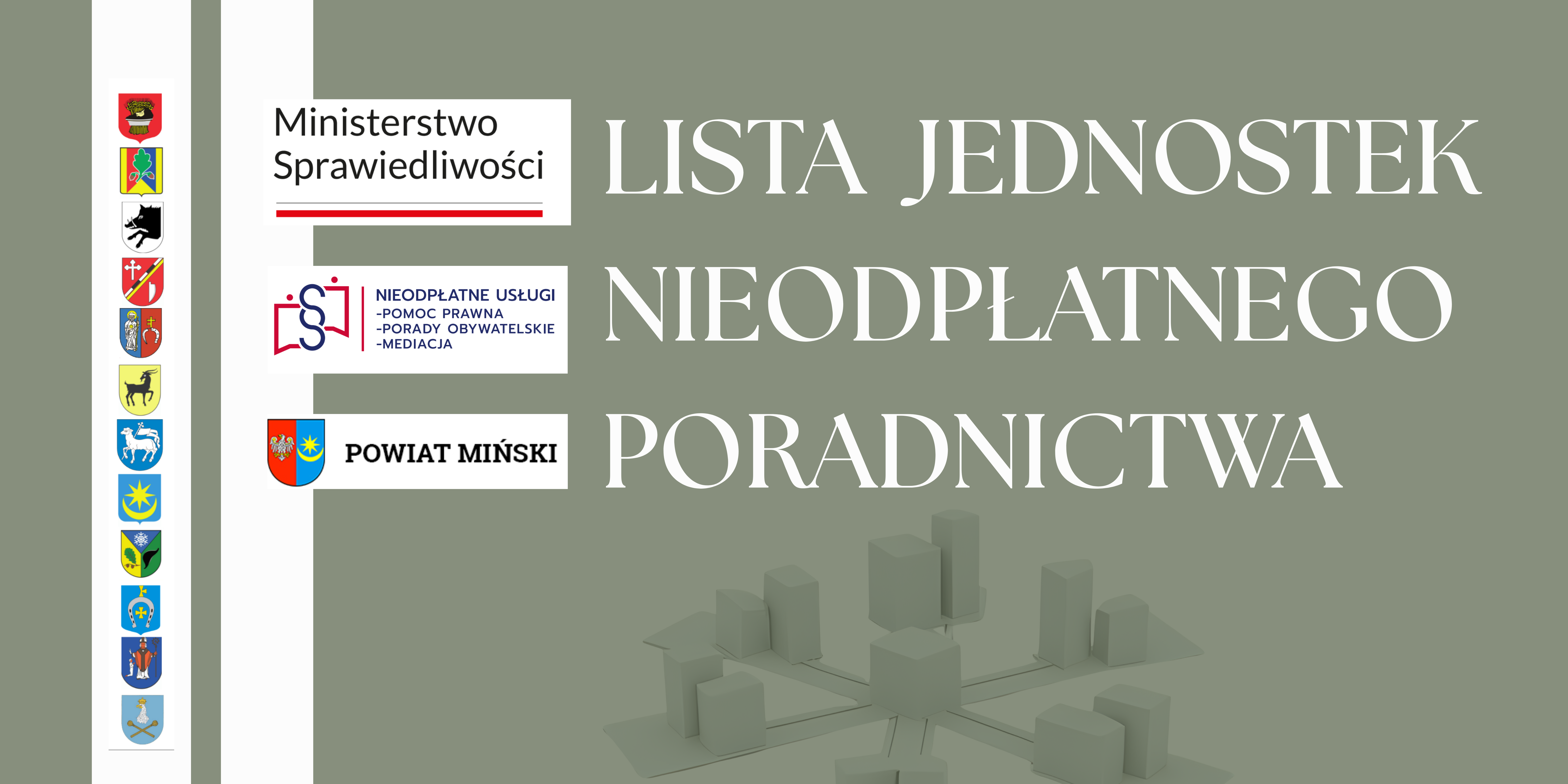 listy jednostek nieodpłatnego poradnictwa w powiecie mińskim
