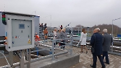 Uroczyste otwarcie zmodernizowanej oczyszczalni ścieków w Kałuszynie.