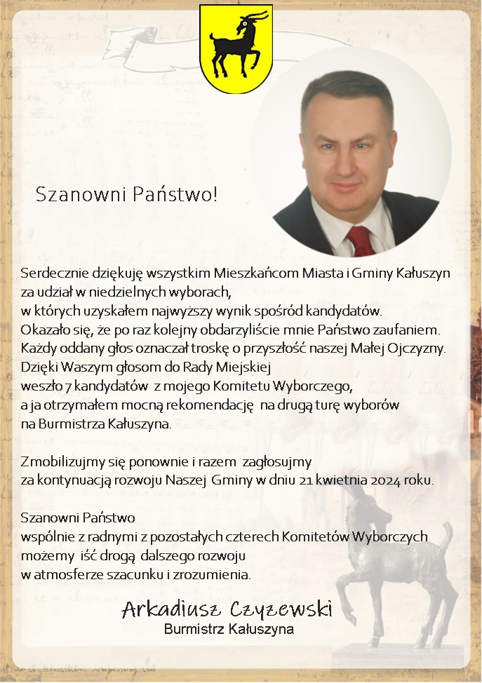 podziękowanie